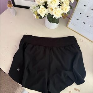Black lululemon fast and free shorts